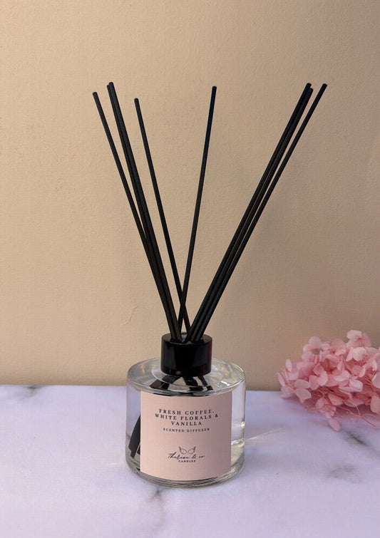 Fresh Coffee, White Florals and Vanilla Diffuser