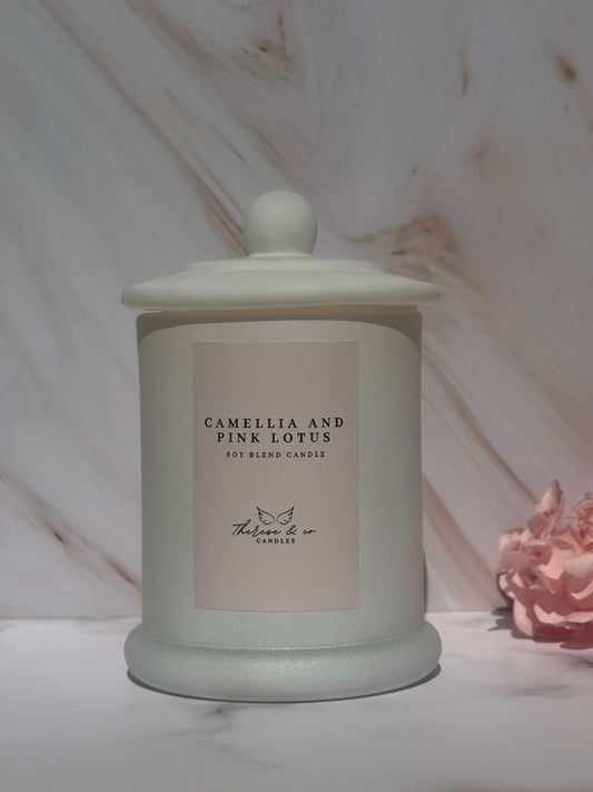 Camellia and Pink lotus